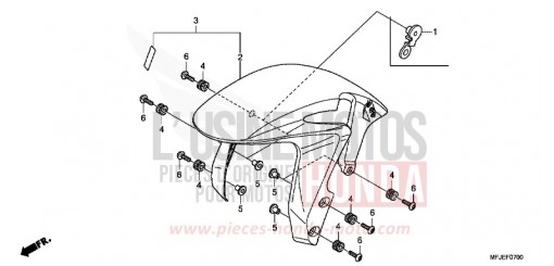 FRONT FENDER CBR600RAC de 2012